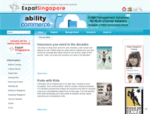 Tablet Screenshot of expatsingapore.com